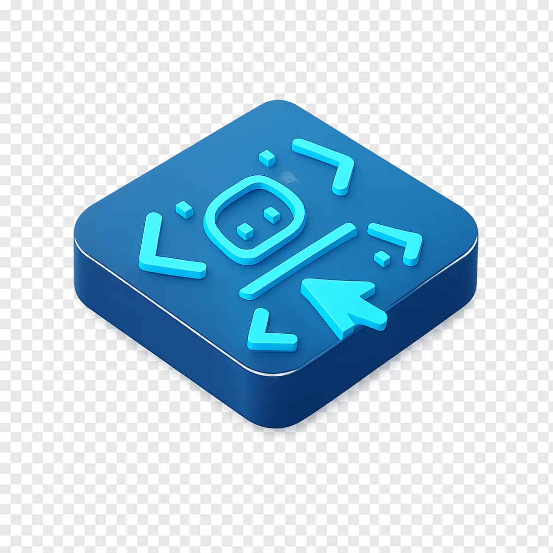Multiplayer AI Coding Concept PNG Icon For Developers