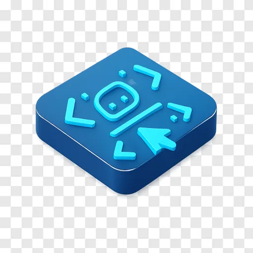 Multiplayer AI Coding Concept PNG Icon For Developers