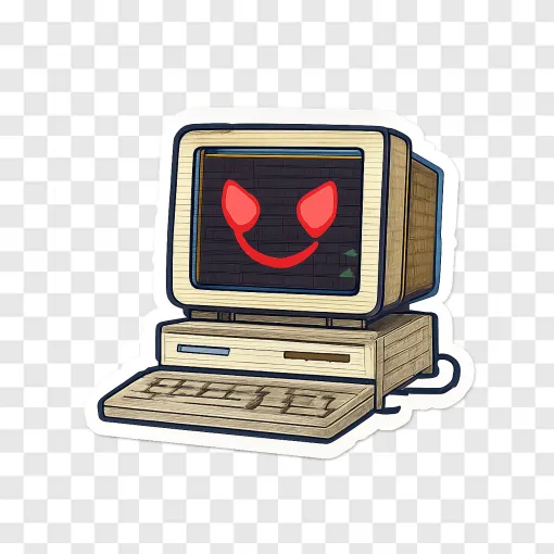 Funny IT Meme Computer PNG For Tech Humor