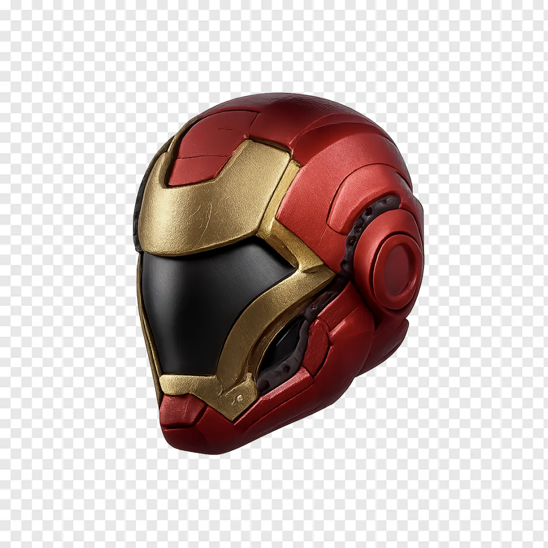 Futuristic Iron Armor Helmet PNG For Gamers