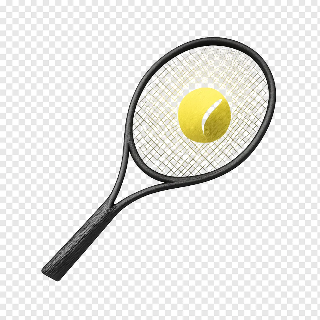 Tennis Racket And Ball PNG For Sports Designs