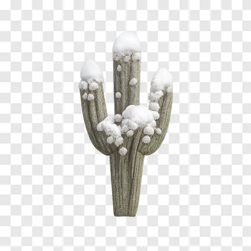 Snow In Desert PNG Element For Nature Designs