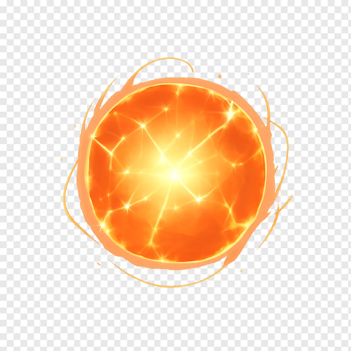 Anime Energy Ball PNG Transparent Background