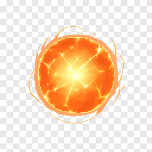 Anime Energy Ball PNG Transparent Background