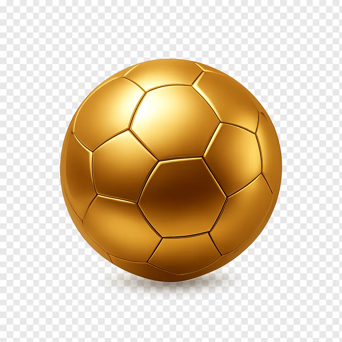 Golden Soccer Ball PNG Image For Sports Designs