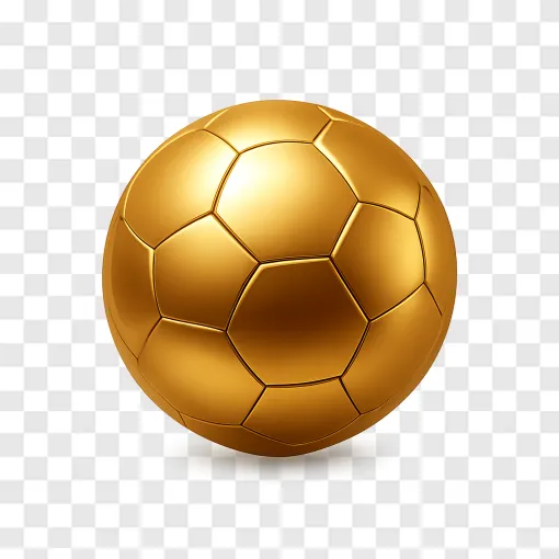 Golden Soccer Ball PNG Image For Sports Designs