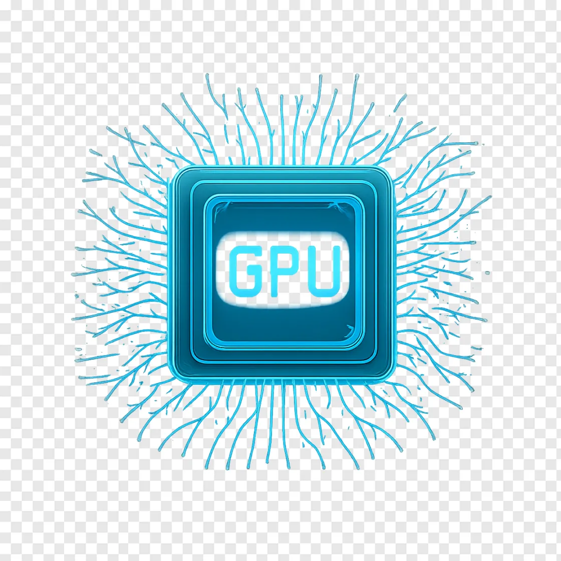 Futuristic Nvidia GPU PNG Transparent Image