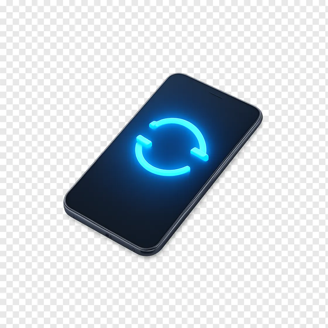 Smartphone Software Update PNG Image For Tech Designs