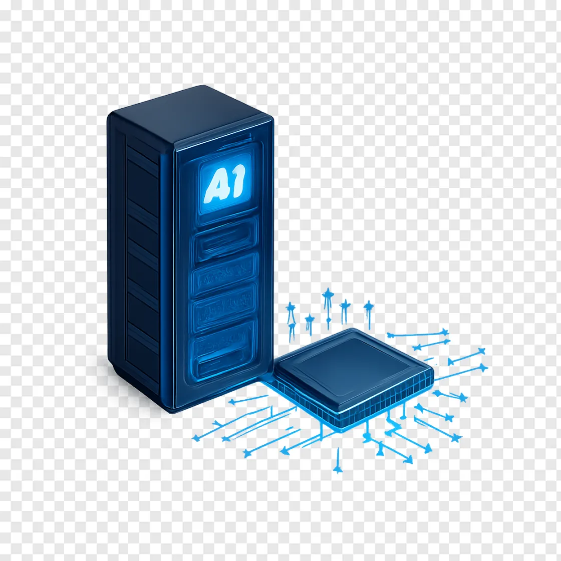 AI Server And Tech Hardware PNG For Design
