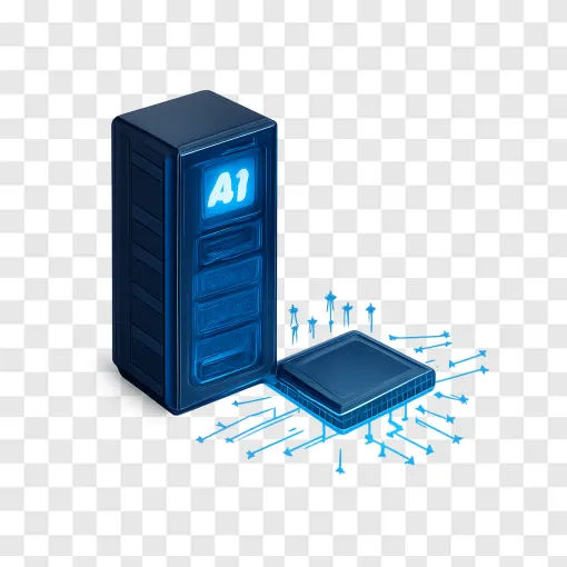 AI Server And Tech Hardware PNG For Design