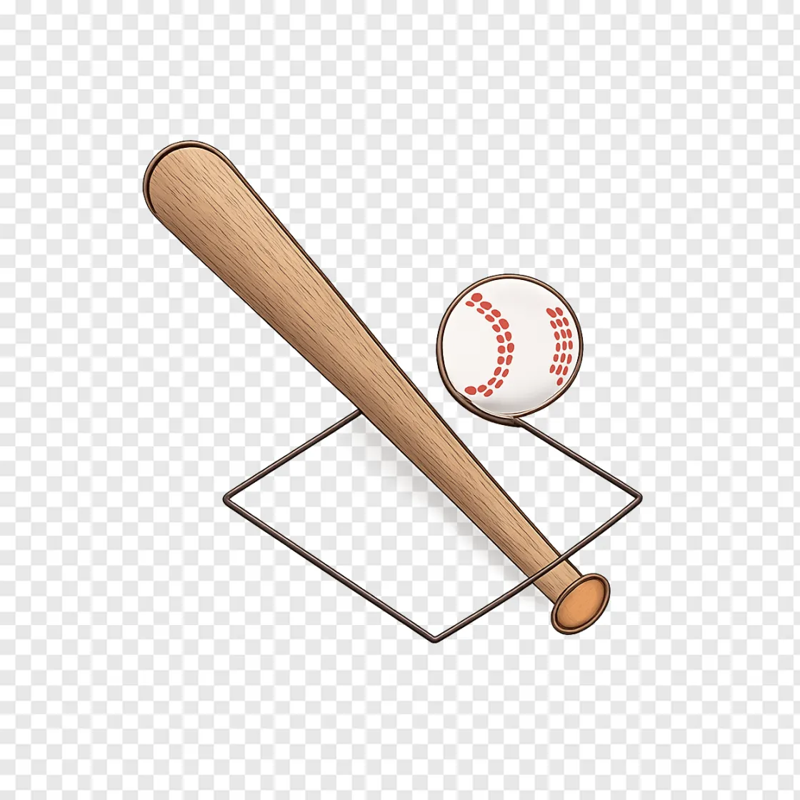 Baseball Equipment PNG Vector Graphic