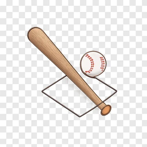 Baseball Equipment PNG Vector Graphic