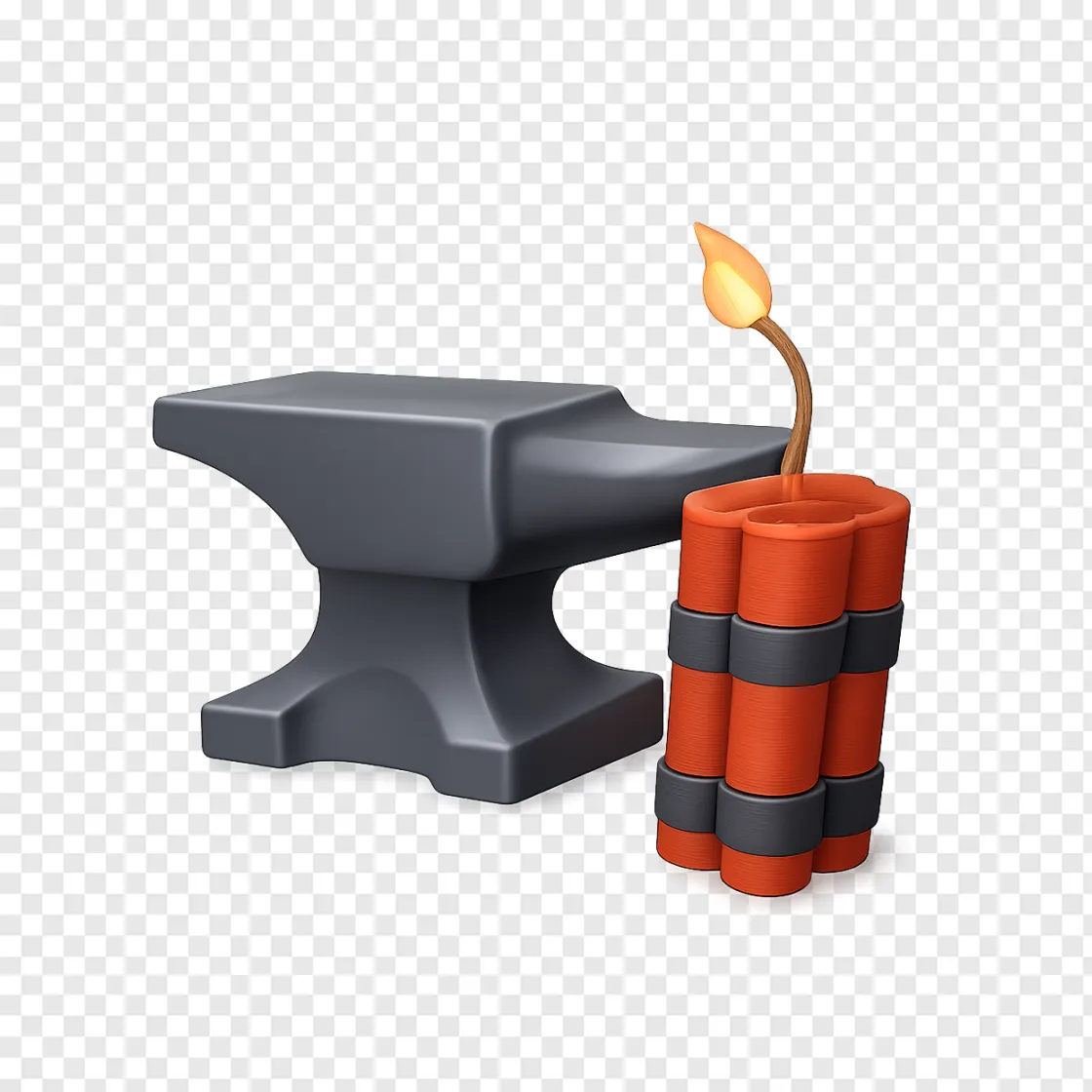 Classic Cartoon Anvil PNG Free Download