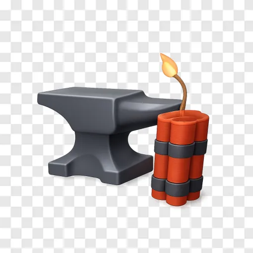 Classic Cartoon Anvil PNG Free Download