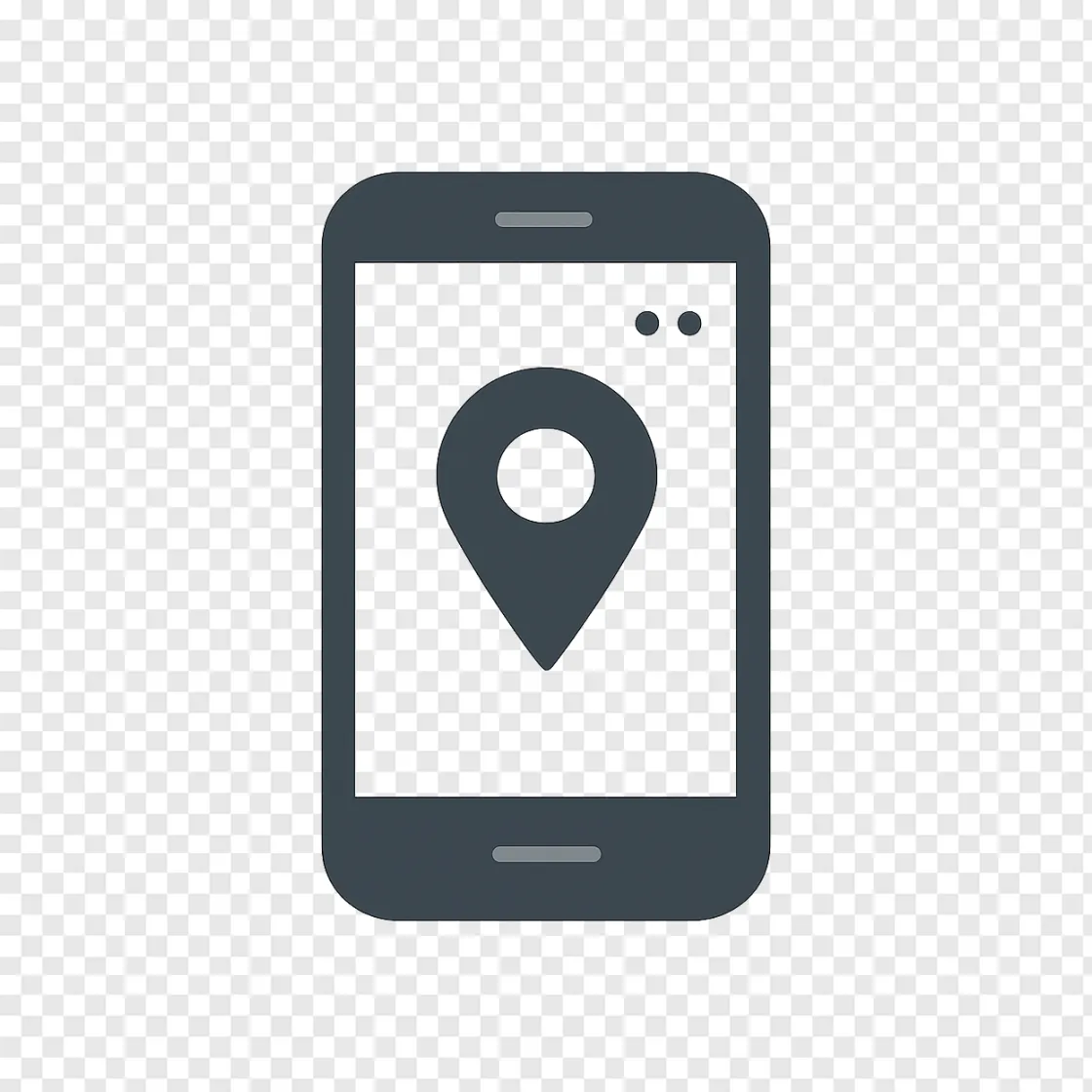 Android Phone Icon PNG With Location Pin