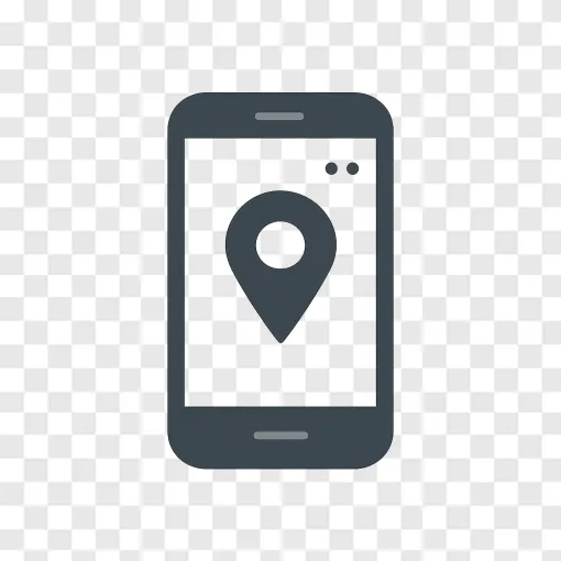 Android Phone Icon PNG With Location Pin