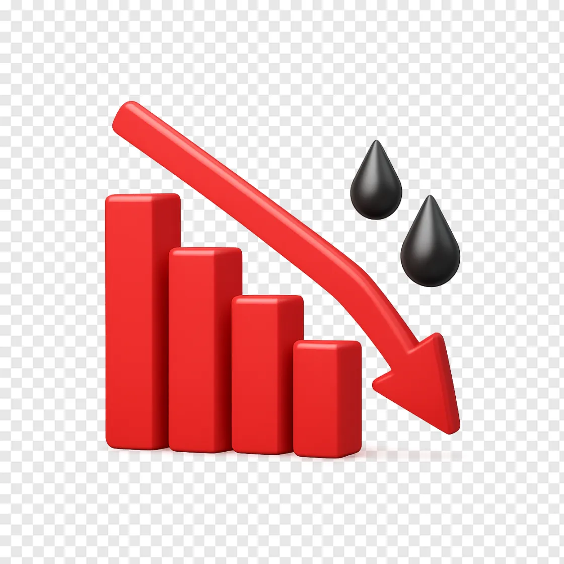 Stock Market Downward Trend PNG Image For Financial Reports