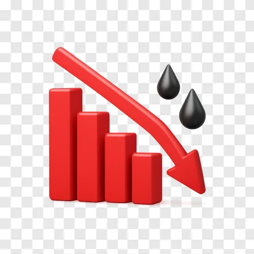 Stock Market Downward Trend PNG Image For Financial Reports
