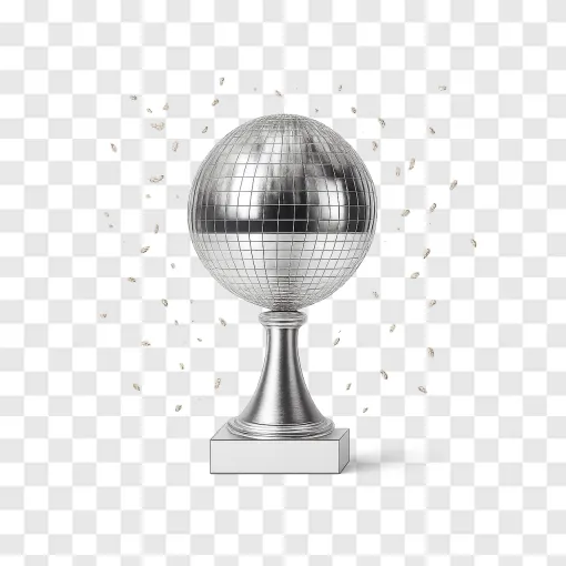 Mirror Ball Trophy PNG Image For Dance Fans