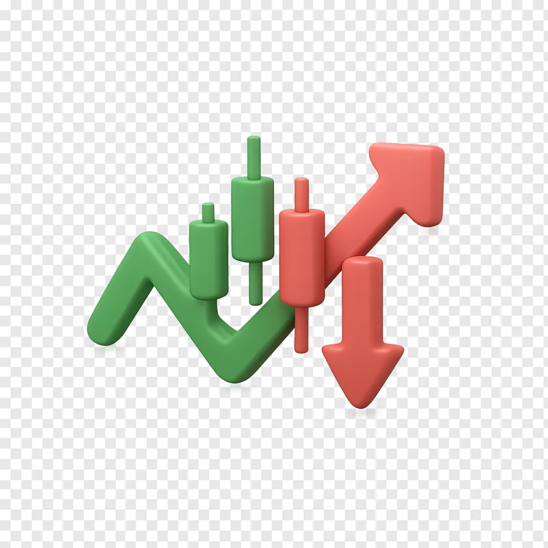 Stock Market Trend Charts PNG Image