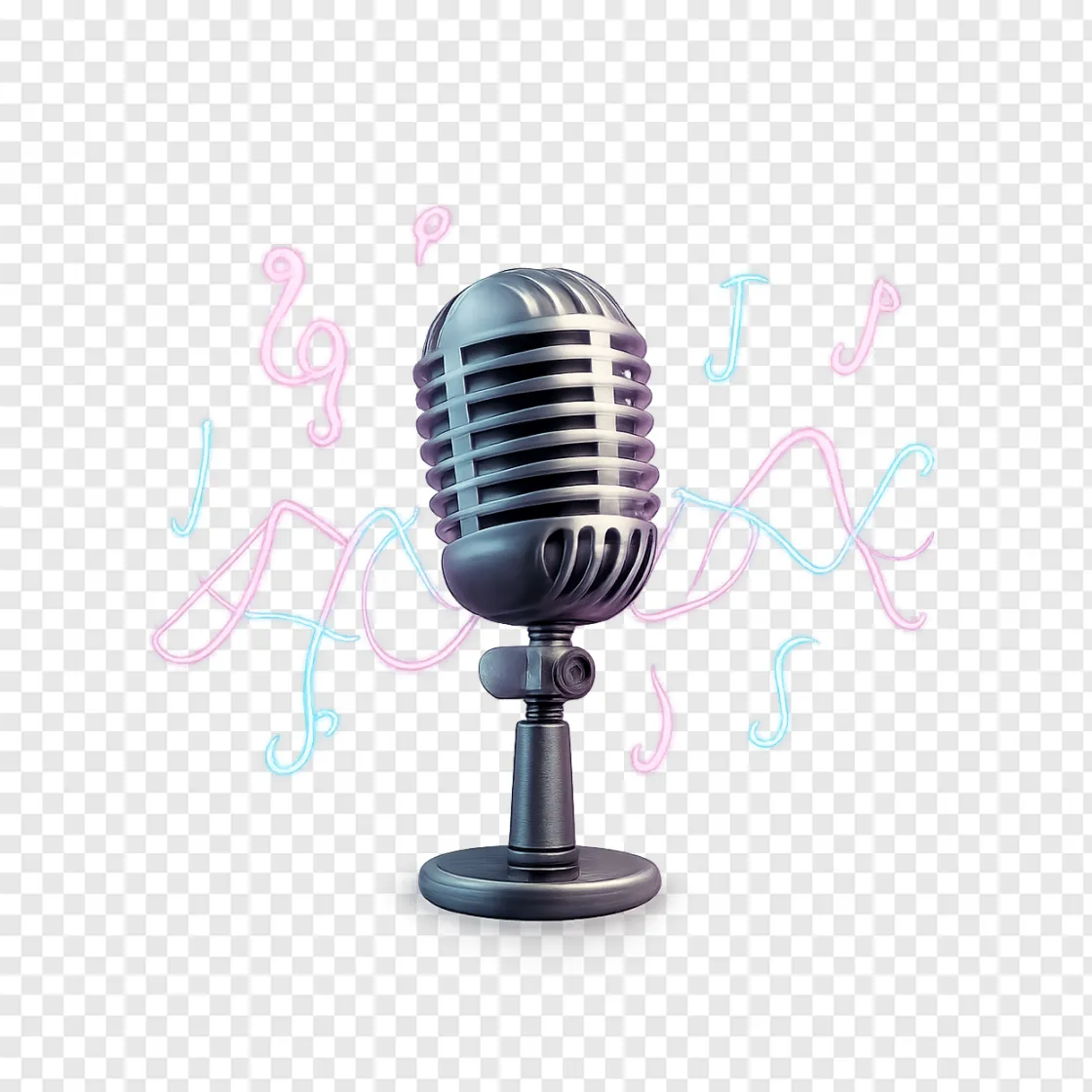 Vintage Microphone Music PNG For K-pop Fans