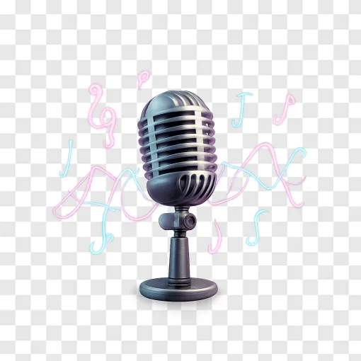 Vintage Microphone Music PNG For K-pop Fans