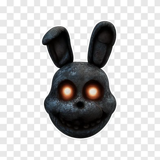 Spooky Animatronic Bunny Mask PNG For Gaming Creators