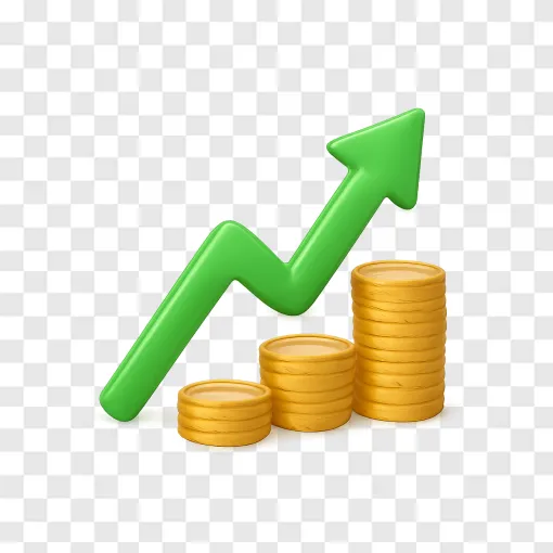 Stock Market Growth PNG Transparent Image