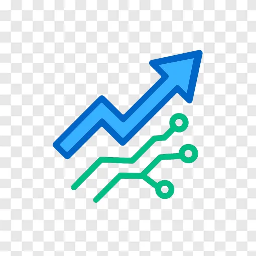 Stock Market Arrow PNG Icon For Financial Design