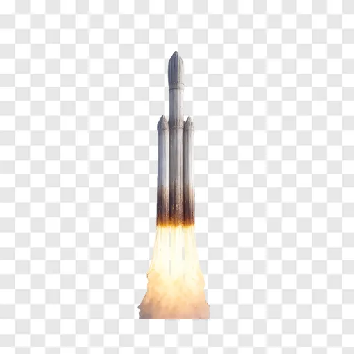Falcon Heavy Rocket Launch PNG Transparent Image