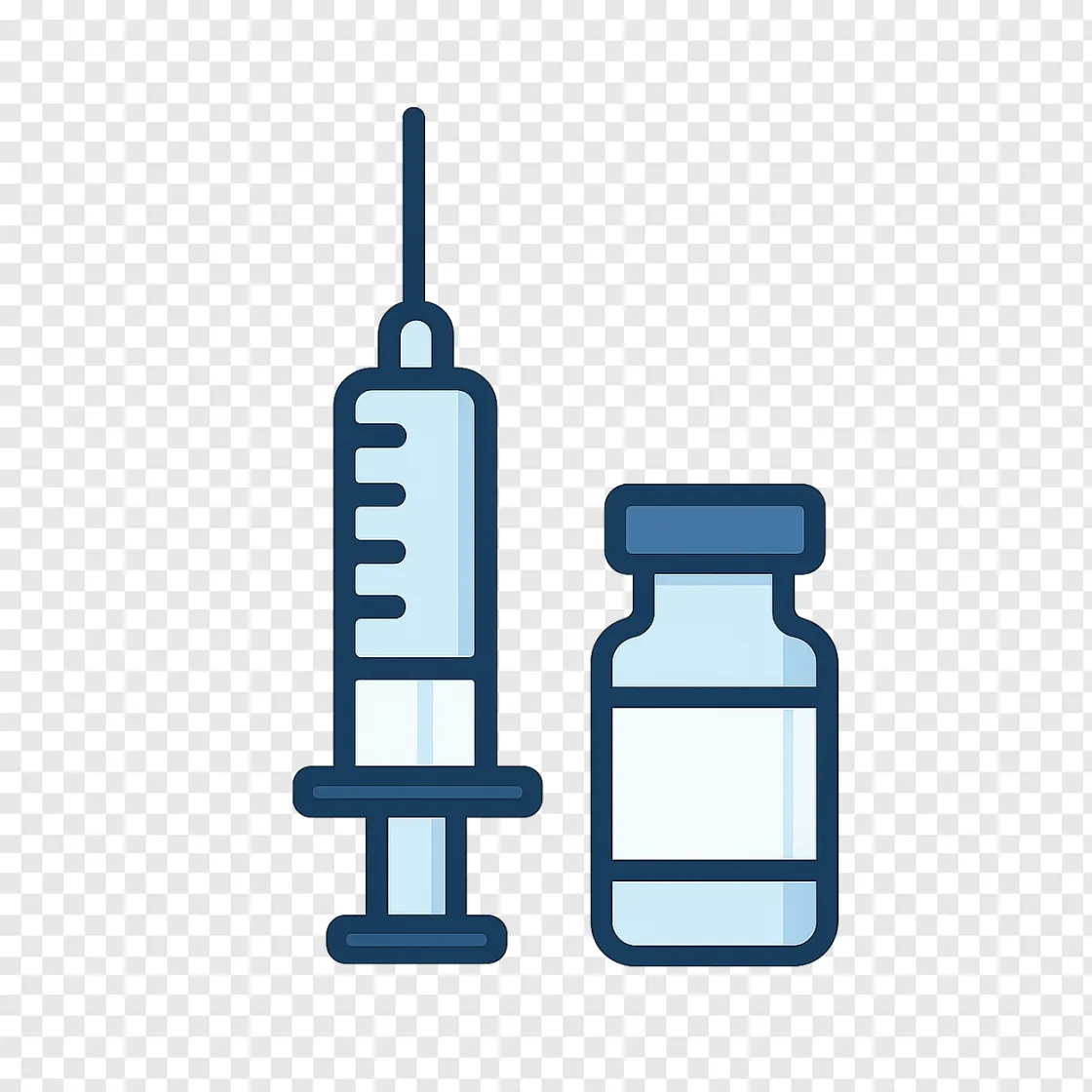 Vaccine Syringe PNG Transparent Image