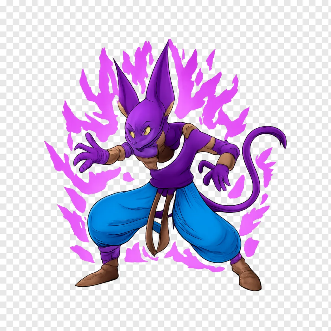 Anime Cat God Of Destruction PNG Transparent Image