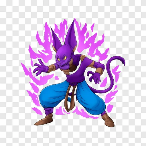 Anime Cat God Of Destruction PNG Transparent Image