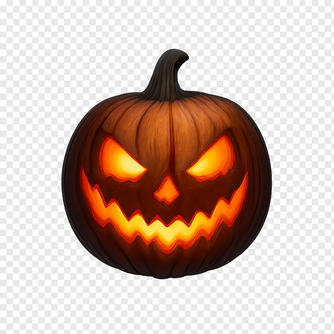 Spooky Halloween Pumpkin PNG Image For Horror Games