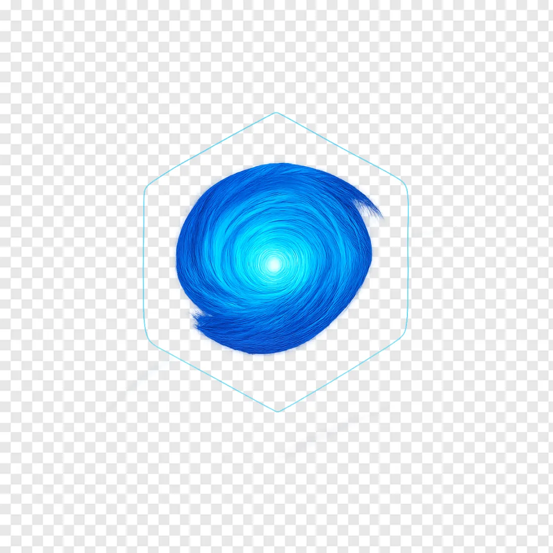 Saturn Hexagon Storm PNG Transparent Image