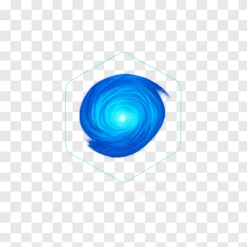 Saturn Hexagon Storm PNG Transparent Image