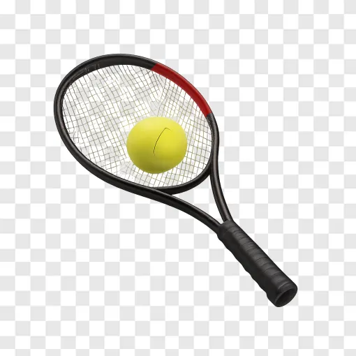 Tennis Racket And Ball PNG For Sports Designs