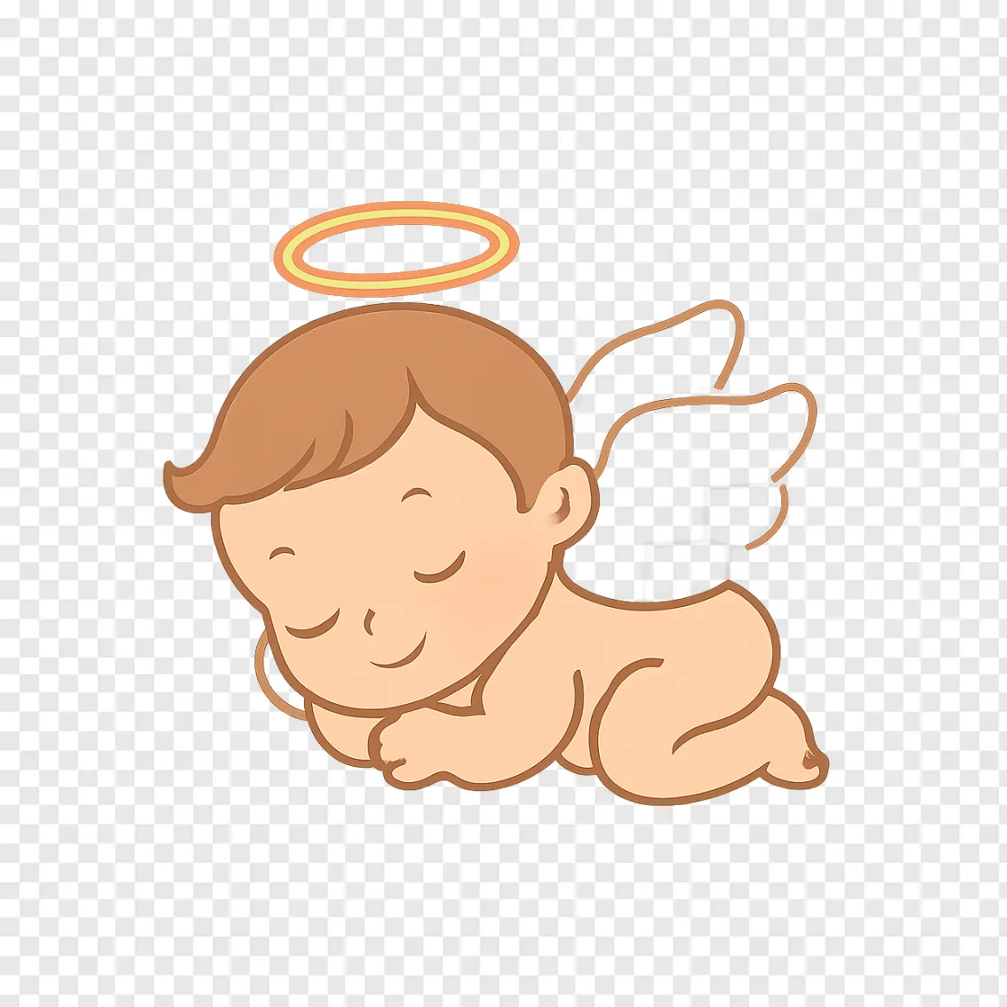 Cute Angel Baby PNG Transparent Image