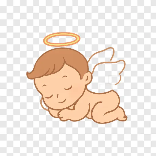 Cute Angel Baby PNG Transparent Image
