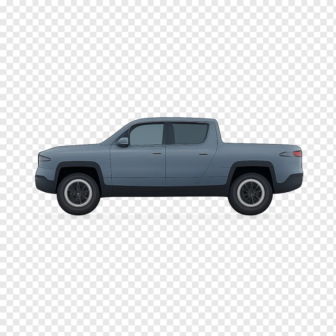 Modern Electric Pickup Truck PNG Image