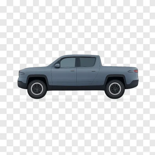 Modern Electric Pickup Truck PNG Image