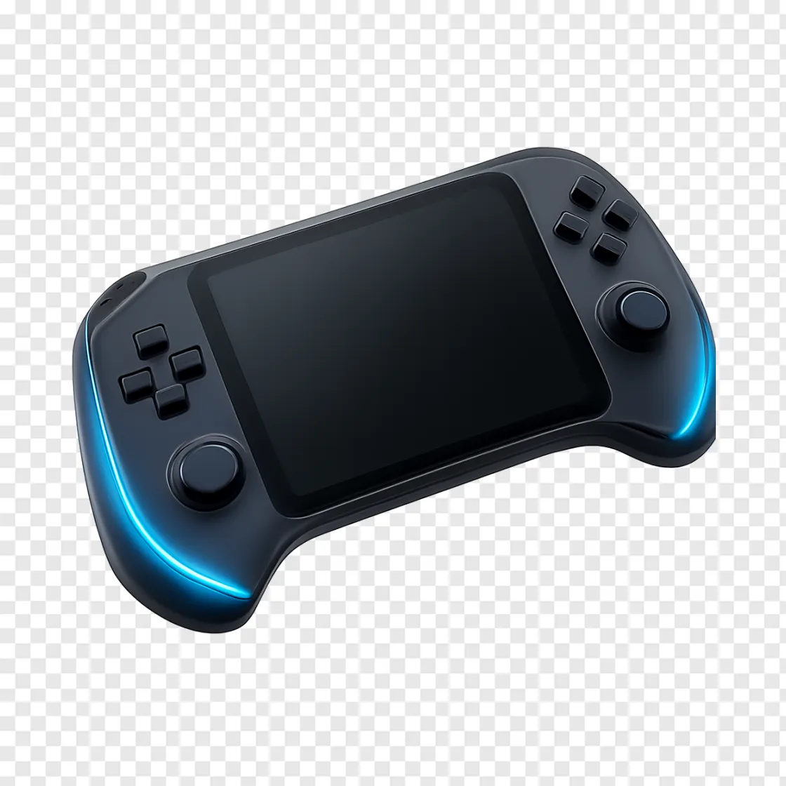 Futuristic Gaming Handheld Console PNG