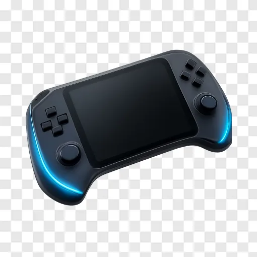 Futuristic Gaming Handheld Console PNG