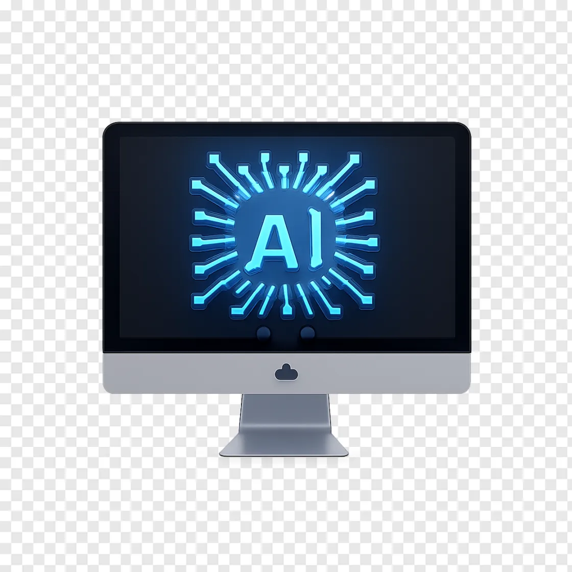 AI Mac Computer Icon PNG