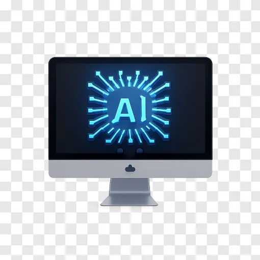 AI Mac Computer Icon PNG