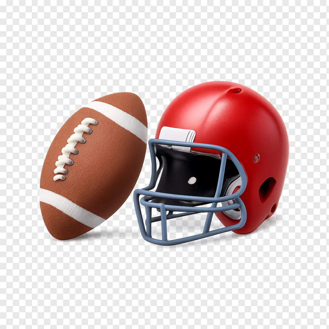 American Football Equipment PNG Transparent Image