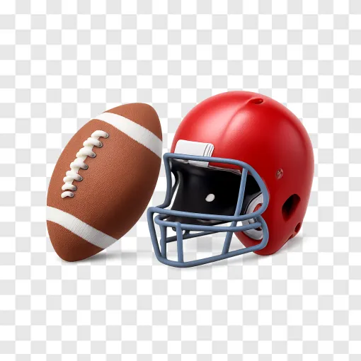 American Football Equipment PNG Transparent Image