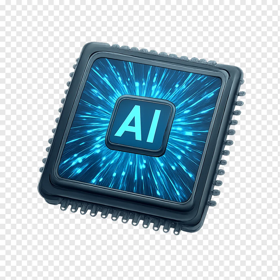 AI Chip PNG Transparent Image For Tech Design