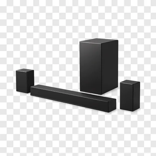 Modern Soundbar Speaker System PNG