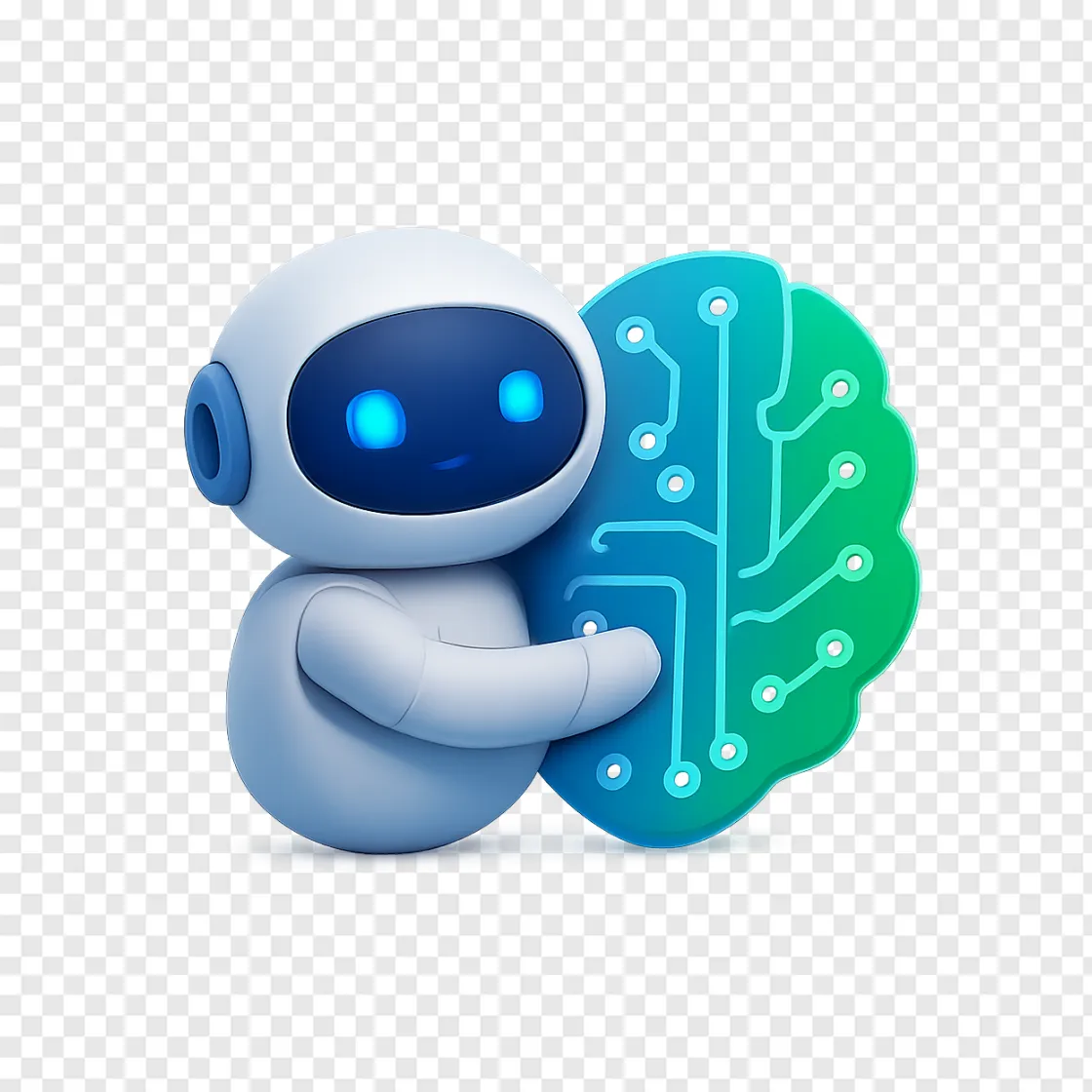 AI Collaboration PNG: Free Tech & Machine Learning Icon
